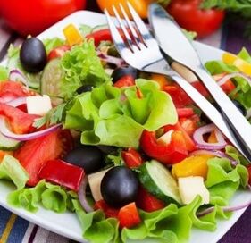 vegetable salad for shoulder inflammation